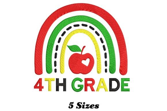 4th Grade Rainbow: A Playful Design for Small Business Merch