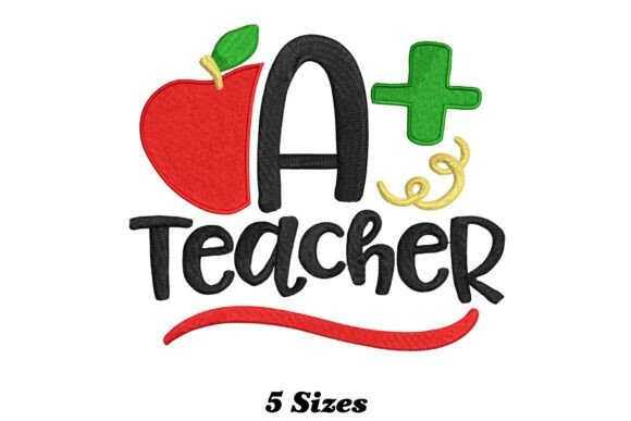 A Teacher: A Whimsical Embroidery Design for Personalized Gifts
