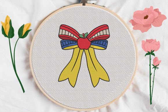 Bow Teacher Applique: A Designer's Review for Small Business Merch