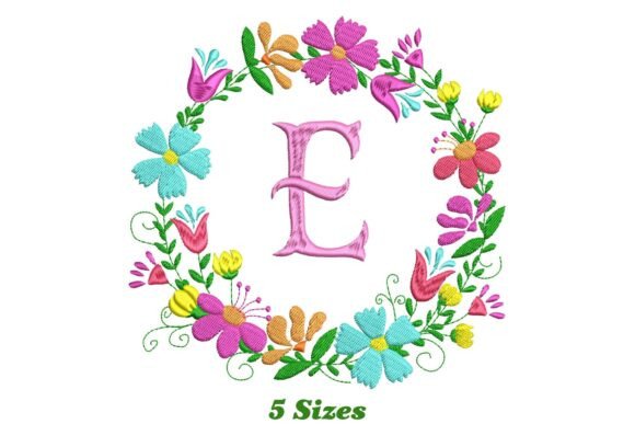 Flower Alphabet Letter E: A Charming Embroidery Review