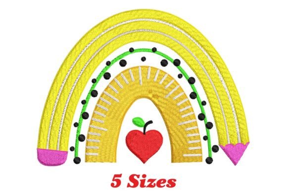 Rainbow Apple: A Whimsical Design for Boutique Apparel