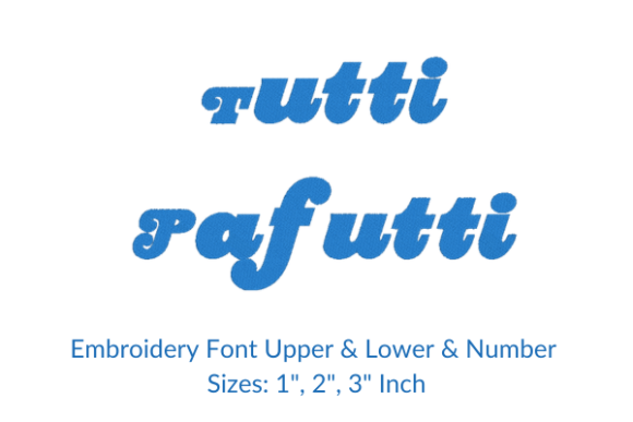 Reviewing Tutti Paffut Font for Holiday Embroidery